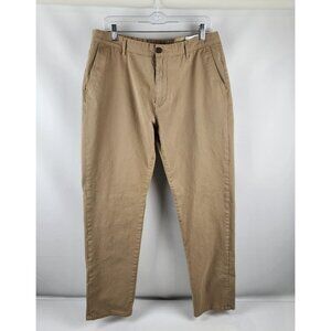 Mott & Bow Pants Mens 36x31 Tan Twill Chino Charles Khaki Slim Leg